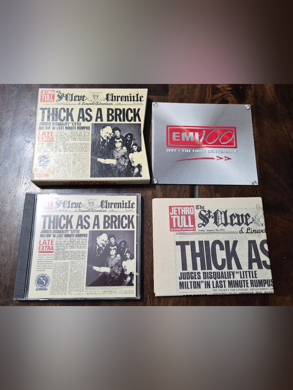 Jethro Tull Thick as a Brick 25th Anniversary CD Box Set - Complete & Excellent